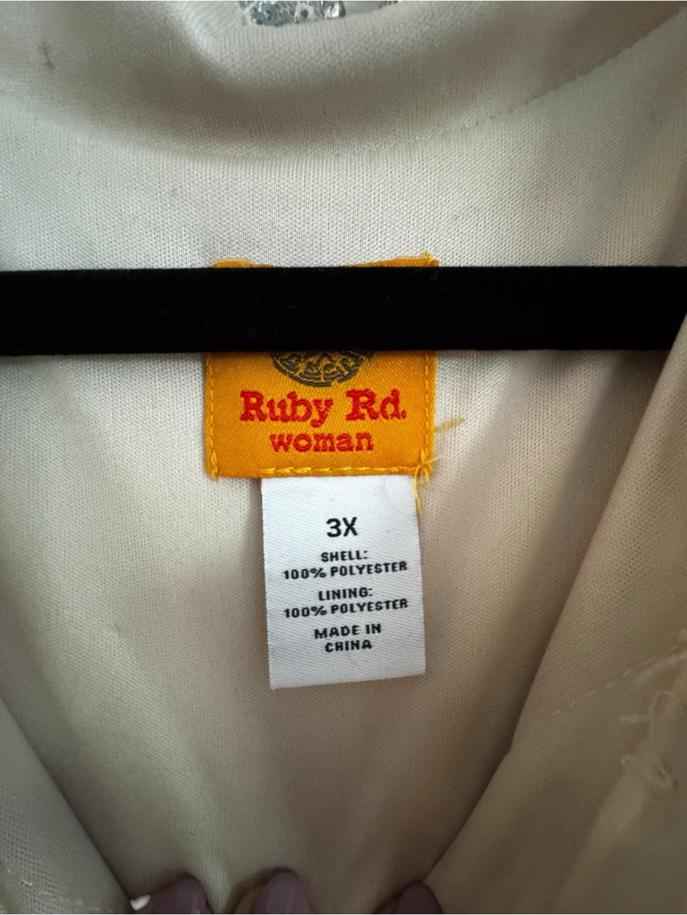 Ruby Rd Sequin Button-Front Shirt Jacket 3X - Picture 5 of 9